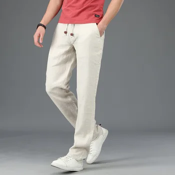 2020 Vīrieši Vasaras Modes Japānas Stila Tīrtoņa Krāsas, Minimālisms Gadījuma Elsas Vīriešu Tīra Veļa Augstas Kvalitātes Liela Izmēra Brīvā Laika Bikses