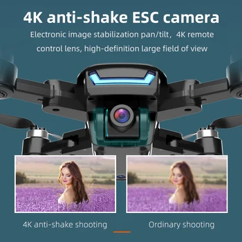 2020NEW LU5 dūkoņa un 4K kamera dual kamera, GPS augstums turiet galvām režīms WiFi FPV brushless motoru dūkoņa 4k profesionālās