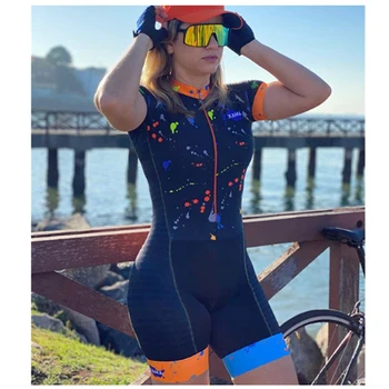 2020XAMA Pro Profesionālo Sieviešu Triatlona Skinsuit Riteņbraukšana Jersey Komplekti Macaquinho Ciclismo FemininoBike Drēbes Želeja Jumpsuit