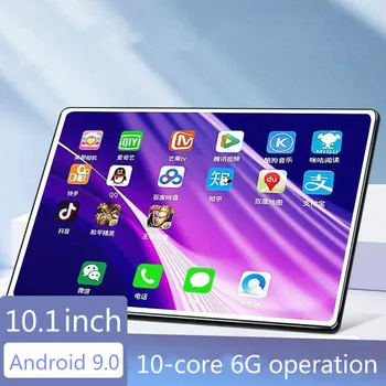 2021. gadā, jauno Android 9.0/10.1 collu 1280X800 tablete IPS ekrānu 6GB+4G 128GB Dual SIM zvanot mobilo tālruni, tabletes combo