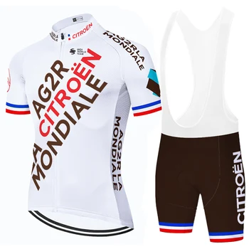 2021cycling JAUNU AG2R Riteņbraukšana Jersey 9D Želeja Velosipēds šorti riteņbraukšana Ropa Ciclismo Vīriešu Vasaras Maillot culottes riteņbraukšana