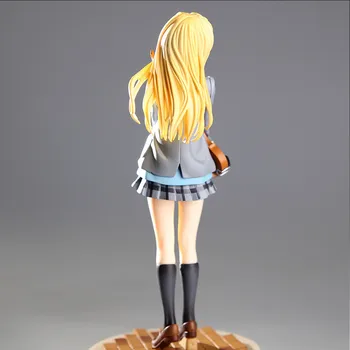 20cm Anime Attēls Rotaļlietas Jūsu Meli aprīlī Miyazono Kaori Ģitāra PVC Rīcības Attēls Rotaļlietu Kolekcija Modeļu Lelle Dāvanu