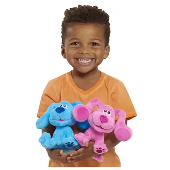 20cm Blue ' s Clues un Jums! Beanbag Plīša Rotaļlietas Gudrs Maigi Rozā Suns Lelles Bērnu Ziemassvētku Un Dzimšanas Dienas Dāvana
