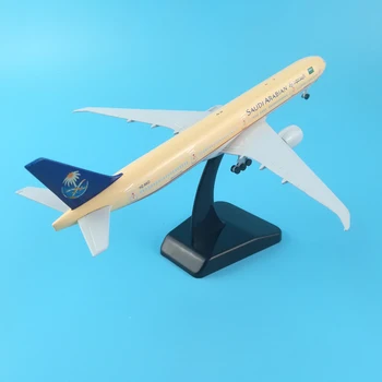 20cm Metāla Plaknes Modeli, Saūda Arābijas Airlines Boeing 777 Lidmašīnas Modelis w Stāvēt Gaisa kuģa trīsi šasijas Vāc dāvanas, ROTAĻLIETAS