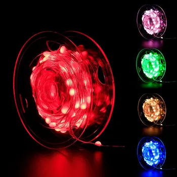 20M Smart Vainags RGB Ziemassvētku egle Pasaku Gaismas Vainags Vara Stieples LED String Light ar Tālvadības Ziemassvētku Rotājumi Āra