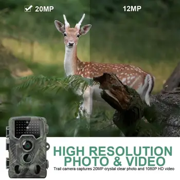 20MP Medību Taka Kamera HD 1080P Infared Savvaļas Skautu Cam Infrasarkano staru Kamera 0.3 s Izraisīt Laiks, Dabas Foto Lamatas