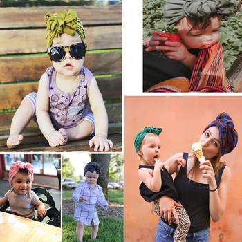 20pc/daudz 2019 Jaunu izveidotiem Cute Baby Beanie Klp Cepures Kokvilnas Mīksta Turban Meitene Cepuri Indijas stila Bērniem Jaundzimušo Klp baby meitenes