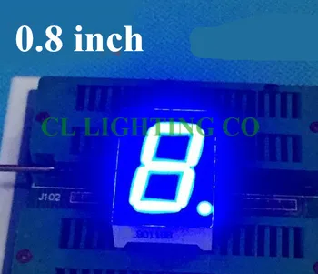 20pcs 0.8 collas 1 Bitu Digitālo Caurules BLUE 7 Segmentu LED Displejs 27.7*20*8.5 MM Nixie cauruļu Kopējo Katoda