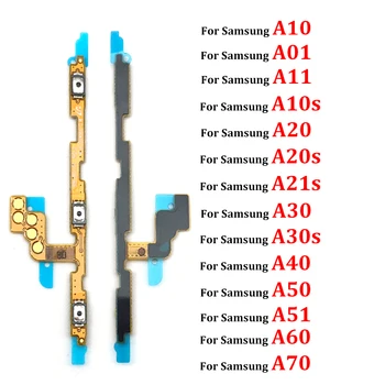 20Pcs Ieslēgšanas Skaļuma regulēšanas Taustiņu uz Pogas Flex Kabelis Samsung A10 A20 A30 A50 A70 A01 A11 A10s A20s A21s A30s A51 A21 A31 A50S A70S A71