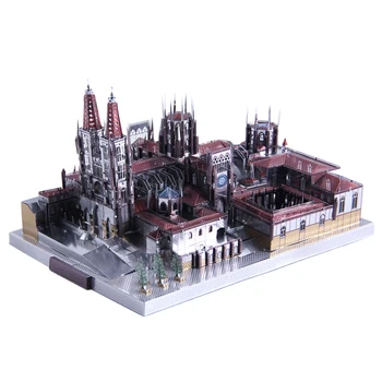 229 Gabalu 3D Metāla Mākslas Skulptūru Burgos Cathedral Modeļa Veidošana Bērniem, Rotaļlietas, Hobiji, Vitrīna Displejs