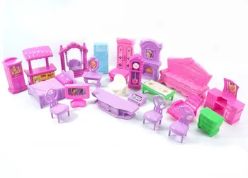 22pieces/maiss lol leļļu mēbeles TV krēslu, galdu Vanna dīvānu rotaļlietas Bērniem lol piederumi izmēra uzvalku montessori rotaļlietas