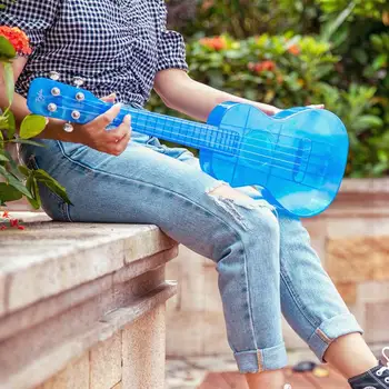 23 Collu Koncerts havajiešu ģitāra Pārredzamu PC Materiāla Neatņemama Unibody Viegls Candy Krāsainu Mūzikas Uke 4 Stīgas, Ģitāra