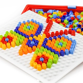 230 Gab./kastē Sēņu Nagu Komplekts Puzzle Rotaļlietas, Krāsains 3D Attēlu Puzzle Rotaļlieta Bērniem Intelektuālā uzlabošana Izglītības Rotaļlietas