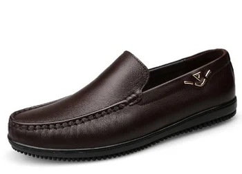 2378-elpojošs mīkstas ādas Vīriešu ādas apavi ikdienas apavi rudens uzņēmējdarbības