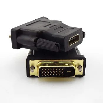 24+1 DVI Vīrietis ar HDMI saderīgas Sieviešu Converter DVI Adapteri Atbalsta 1080P HDTV Projektors Zelta Pārklājumu Adapteri