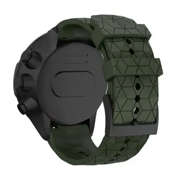 24mm Silikona Watchband Siksnas Suunto Spartas Sporta rokas ap par Suunto 9 baro/ D5 Skatīties joslas Nomaiņa suunto 7 Aproce