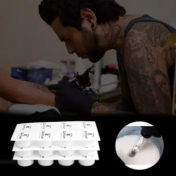 24pcs Vienreizējās lietošanas Tetovējums Adatas Tīrīšanas Sūklis Peldi Putu Tetovējums Piegādēm Accesory Piemērošanas Neatņemama Adatu