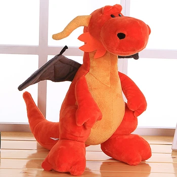 25-35CM Dinozauru Plīša Rotaļlietas Divreiz devās Dzīvniekiem Pildījumu Lelles Cartonn Anime Divas Galvas Pūķis Bērniem Bērnu Rotaļlietu Zēns Dāvanu