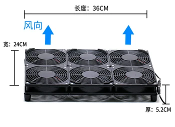 2500 APGR. / min lielu gaisa apjomu, regulējams ātrums DIY klēpjdatoru notebook cooler Par 14inch 15.6 collu spēle grāmatiņa radiatoru bāzes ventilators