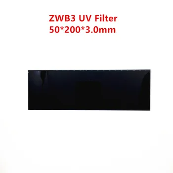 253.7 254nm ZWB3 UV Pass Filtrs 50*200*3.0 mm UG5 U-330 Minerālu Fluorescences Lampas Stikls