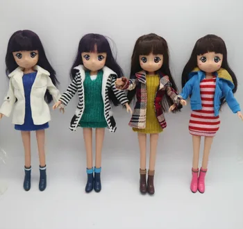25CM Līdzīgi Azone lelles, Japāņu multiplikācijas filmas meitene lelles plastmasas lelles, tai Skaitā apģērbu un apavus