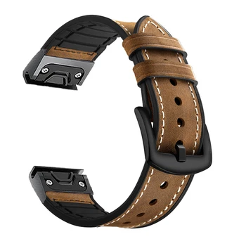 26 22mm Silikona Watchband par Garmin Fenix 6X 6 Pro Skatīties Quick Release Viegli fit Rokas Joslā Siksnu Fenix 5X 5 Plus 3 3HR 935