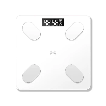 26*26cm Ķermeņa Tauku Apjoma Smart BMI Mēroga LED Digitālā Vannas istaba Bezvadu Svars Mēroga Ķermeņa Svara bluetooth Līdzsvaru Android, IOS APP
