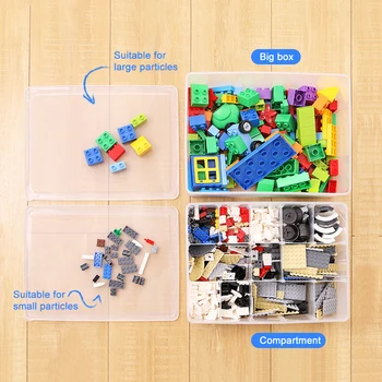 26 Režģis Noņemamās Glabāšanas Kaste Uz Uzglabāšanas Kaste Karalis Zeķubikses Rotaļlietu Lego Plastmasas Uzglabāšanas Kastes