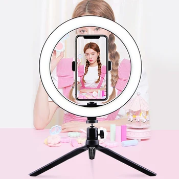 26cm Foto Ringlight Led Selfie Riņķa Gaisma ar Bluetooth Remote Lampas, Fotogrāfijas Apgaismojums Statīva Tālruņa Turētājs Youtube Video
