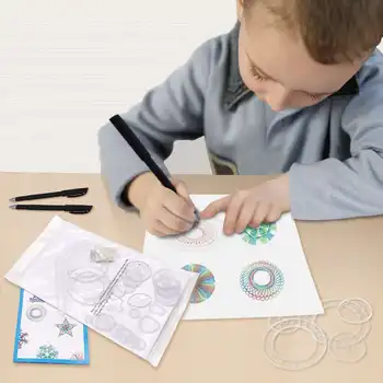 28pcs Spirograph Zīmēšanas Rotaļlietas Iestatīt Bloķēšanas Rīkus Riteņiem Glezniecības, Zīmēšanas Piederumi Radošās Izglītības Rotaļlieta Spirographs