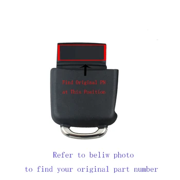 2Buttons Tālvadības atslēgu Sēdekļa 1J0959753AG Par SEAT Leon Ibiza Toledo Cordoba 2002-2008 434Mhz&ID48 Sākotnējo Čipu atslēgu