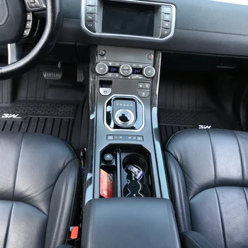 2Color ABS Oglekļa Šķiedras Auto Stils Centra Konsole Pārnesumu Pārslēgšanas Sānu Apdare Sloksnes Land Rover Diapazons Rover Evoque 2012-2018