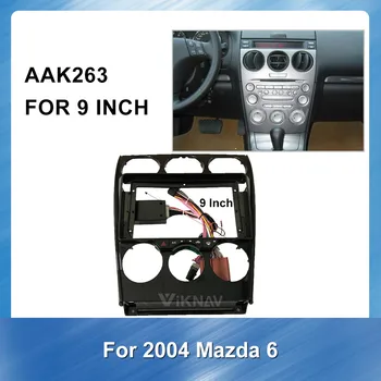 2DIN Auto Stereo, DVD, Radio Fascijas Par Mazda 6 2004 Audio Atskaņotāja Panelis Adapteris, Rāmis Dash Mount Uzstādīšanas Komplekts