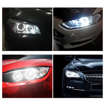 2gab 120W H8 LED Angel Eyes Miglas lukturi Halo Gredzenu, Lukturu 6000K BMW E60 E61, E63 X5 E70 X6 E71 E90 E91 E92 E93 M3 E89 E82 E87