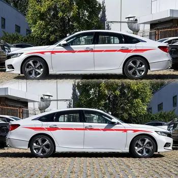 2gab 350cm Auto Uzlīmes Auto Sānu Ķermeņa Durvju Grafikas Ilgi Svītru Uzlīmes Automoble Uzlīme Apdarei: Volkswagen, Audi A3