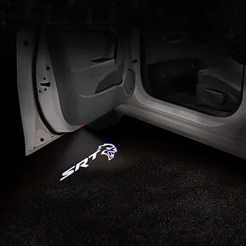 2gab Automašīnas Durvis Laipni LED Lāzera Projektoru Gaismas Garu Ēnu Logo Gaismas Dodge Challenger Scat Pack SRT Dēmons Lādētāju