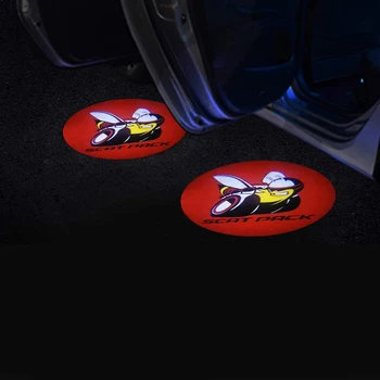 2gab Automašīnas Durvis Laipni LED Lāzera Projektoru Gaismas Garu Ēnu Logo Gaismas Dodge Challenger Scat Pack SRT Dēmons Lādētāju