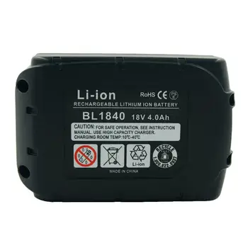2GAB BL1860 4Ah 18V Li ion baterijas Nomaiņa Makita elektroinstrumenti BL1840 BL1815 BL1830 LXT400 Litija Baterijas
