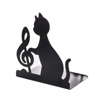 2gab Cat Modelis Dzelzs Bookends Praktiski Vienkārša Grāmata Beidzas Grāmatu Atbalsta Plaukts Darbvirsmas Organizators Žurnālu Stends, Biroja, Skolas