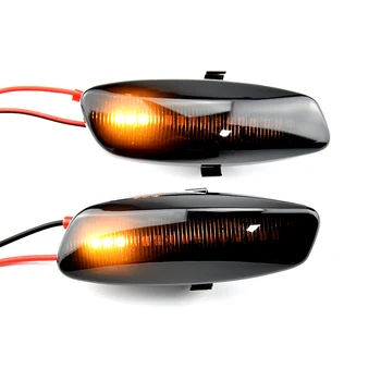 2gab Dinamisko LED Sānu Gabarītlukturi 12V Plūst Pagrieziena Signāla Gaismu Blinker Par Citroen C3 C4 C5 DS3 DS4 par Peugeot 207 308 3008