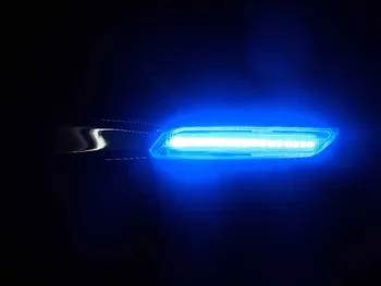 2GAB F10 Stils LED Spārnu Sānu Gabarītlukturi Gaisma, Pagrieziena signāla gaismu BMW E60 E61 E81 E82 E87 E88 E90 E91 E92 E93 W/Y/B 3colors