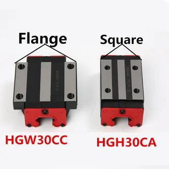 2gab HGR30 HGH30 Laukumā, Lineārie Guide Dzelzceļa +4pc Slaidu Grupu Pārvadājumi HGH30CA/atloka HGW30CC/HGH30HA/HGW30HA CNC Router Engraving