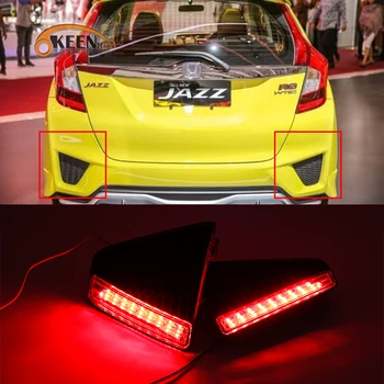 2gab Honda JAZZ FIT 2016 2017 Led Aizmugures Buferi Atstarotājs Gaismas Bremzēšanas Drving Miglas Lukturi Ūdensizturīgs
