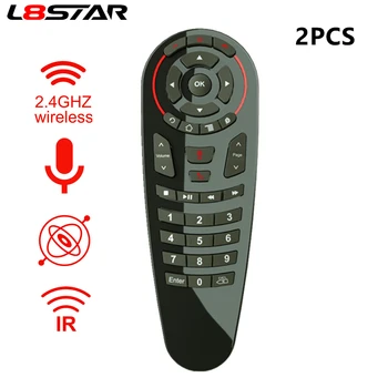 2gab L8star G30S Balss Gaisa Peli Android Tv Žiroskopu 33 taustiņus IS Mācību Tālvadības TV kontrolieris 2.4 G Bezvadu Gaisa Tālvadības Peles