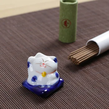2GAB Laimīgs Kaķis Vīraks Degļu Stick Keramikas vīraka kvēpināmais trauks Vīraka Turētājs Rāmis DIY Mājās Smaržas Apdare Dāvanu
