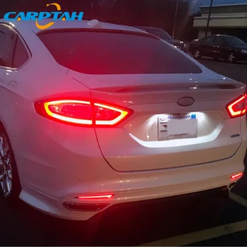 2GAB LED Aizmugurējie Miglas Lukturi Ford Fusion Mondeo 2013 - 2017 2018 Auto LED Bufera Gaisma Bremžu Gaisma, Pagrieziena Signāla Indikators Atstarotājs
