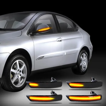 2gab LED Dinamiskais Pagrieziena Signāla Gaismu, kas Plūst Pusē Ārējie Atpakaļskata Spoguļi Indikators Blinker Ford Focus 2 3 Mk2 Mondeo Mk3 Mk4