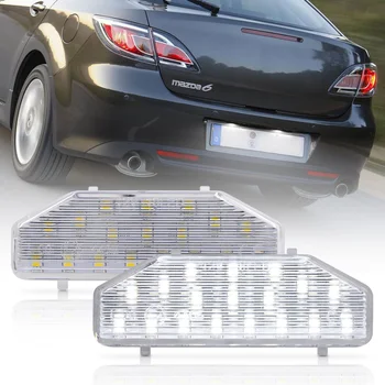 2GAB LED Licences Numura zīmes Apgaismojuma Lukturiem Priekš Mazda 6 RX-8 04-12 Par MAZDA6 2006-2011 OEM#: GS1D-51-270D