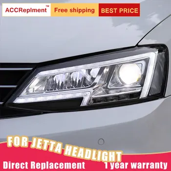 2gab LED priekšējie Lukturi VW Jetta 2012-2018 led auto gaismas Eņģeļa acis, VISI LED Miglas lukturi LED Dienas Gaitas Lukturi