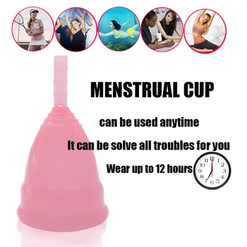 2gab Medicīniskā Silikona Menstruālā piltuve Sievietes Periodā Copa Lady Cup sieviešu Higiēnas Atkārtoti Menstruālā Kolektora Maksts Detox Pērle